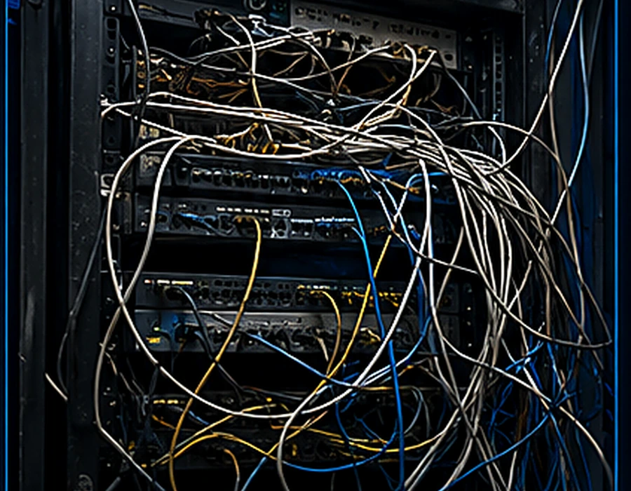 Dağınık rack önce